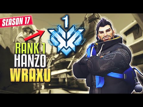 WRAXU going for RANK 1 Hanzo in Overwatch [S17 TOP 500]