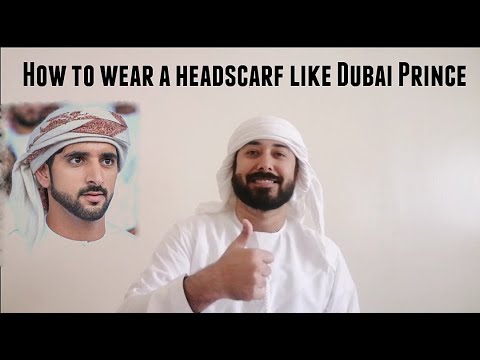 How To Wear A Shemagh | Headscarf | Keffiyeh Like Dubai Prince | Sheikh Hamdan - Fazza.