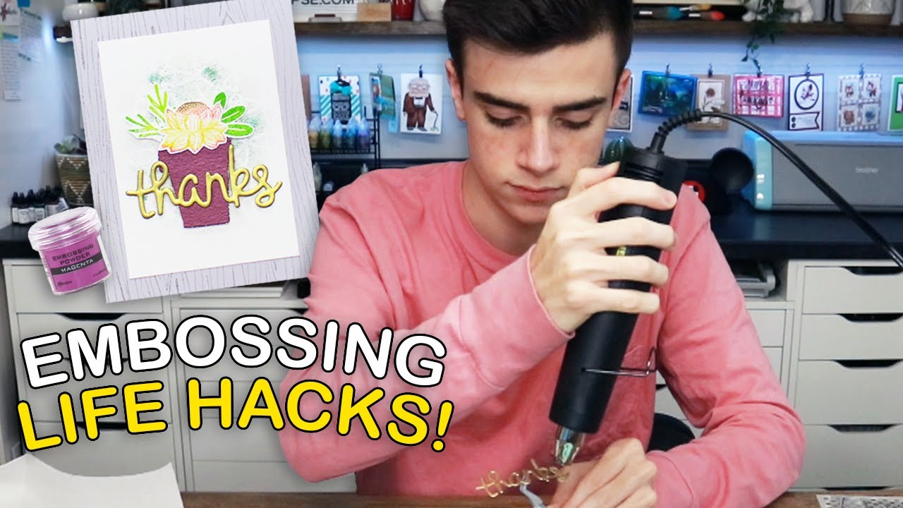 CARDMAKING Life Hacks For HEAT EMBOSSING POWDER!