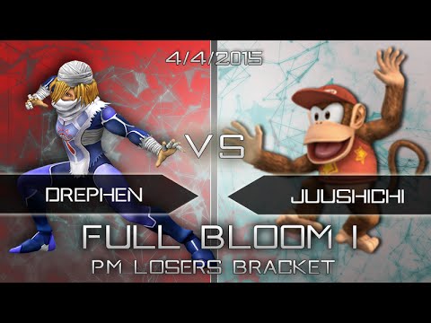 Full Bloom 1 -PM Loser's Round 4 - Drephen (Sheik) vs. Juushichi (Diddy Kong, Sheik)