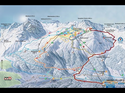 Gargellen Piste 6 Blue 6a Blue Täli-Schwefeltobel (ski video)