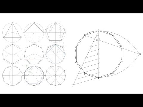 How to draw regular polygons inscribed in circles -...