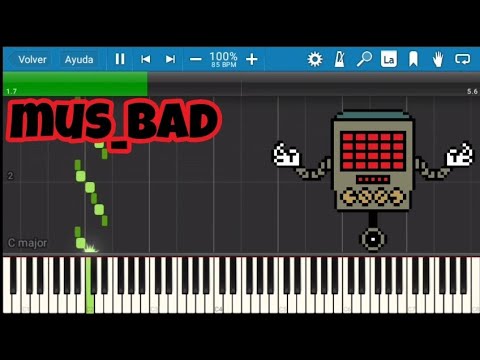 Undertale - mus_bad (Piano Tutorial)