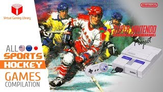 All SNES/Super Nintendo Hockey Games Compilation - Every Game (US/EU/JP)