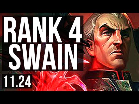 SWAIN & Tahm Kench vs ASHE & Xerath (ADC) | Rank 4 Swain, 15/3/12 | NA Grandmaster | 11.24