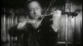 Jascha Heifetz plays Brahms Hungarian Dance #7