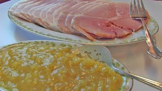 preview picture of video 'Betty's Baked Country Ham with Brown Sugar-Pineapple Sauce -- Christmas ☆'