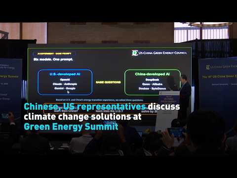 Chinese, US representatives discuss climate change solutions at Green Energy Summit