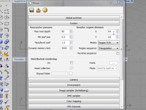 Corso V-Ray per Rhinoceros Livello base: Rollout System (Impostazioni di V-Ray)