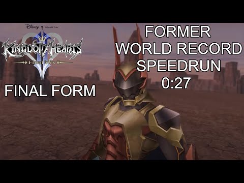 KH II FM [Critical Mode] Lingering Will Speedrun 0:27 [FORMER WORLD RECORD] Final Form