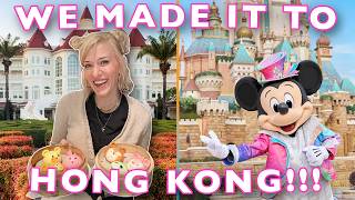 Our FIRST Day in Hong Kong! Disneyland Hotel | Room Tour, Character Baos, Merchandise