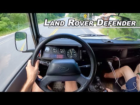 1988 Land Rover Defender 110 - V8 British Overlander Driven (POV Binaural Audio)