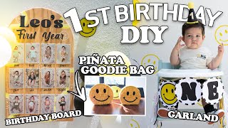 Birthday Board, Highchair Garland & Party Favors on a BUDGET! - DIY Baby’s 1st Birthday Pt.2