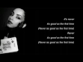 Sade Never as Good as the First Time Lyrics