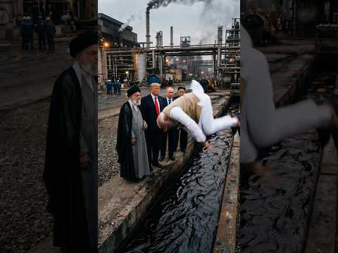 Donald Trump Failed to Jump Over the Oil Drain! 😂 #funny #trump