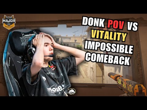 DONK (34-25) POV vs VITALITY | MIRAGE IMPOSSIBLE COMEBACK (MAJOR SEMIFINAL)