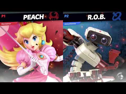 Xillions Bizarre Adventure - Winners Bracket - MuteAce (Peach) VS Grayson (ROB) - SSBU