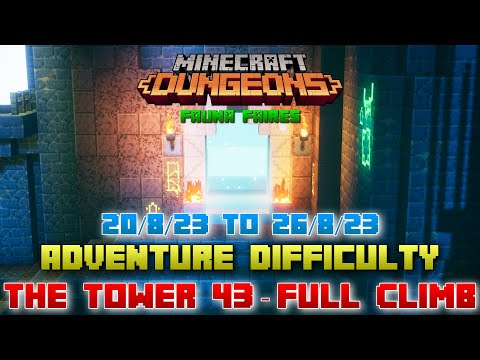 The Tower 43 [Adventure] Full Climb, Guide & Strategy, Minecraft Dungeons Fauna Faire