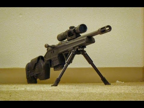 300yrd Plates Promag Archangel over 16.5" Barrel Mosin Nagant Scout test. (AA9130) Shooting
