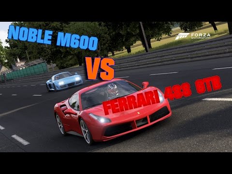 Forza 6 - With ZemFlo! - Ferrari 488 GTB vs Noble M600 - Rolling Drag Race