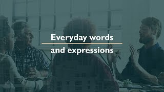 Everyday words & expressions/ Ամենօրյա բառեր & արտահայտություններ