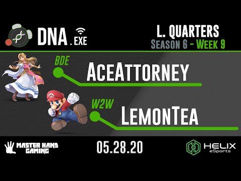DNA.EXE S6:W9 - BDE | AceAttorney (Zelda) Vs. W2W | LemonTea (Mario) - L Quarterfinals