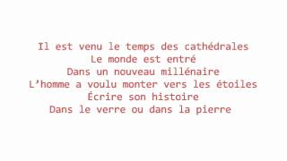 Le temps des Cathédrales - Bruno Pelletier