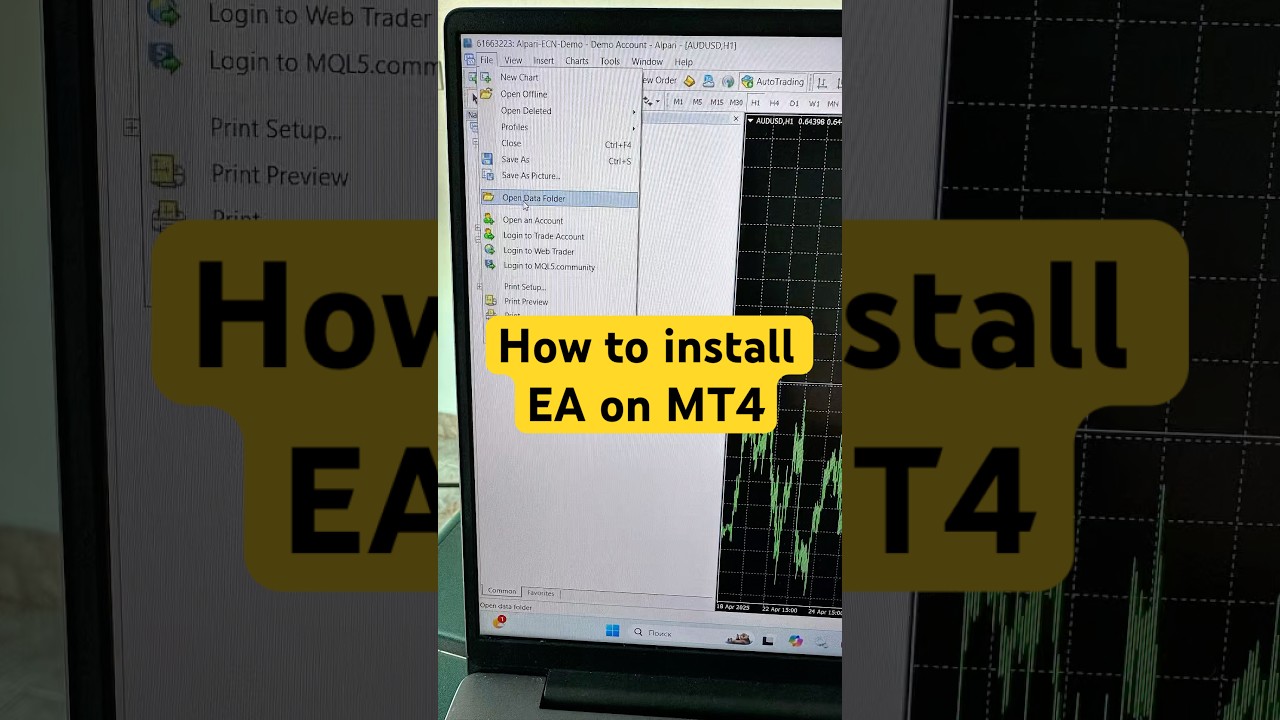 How to Install an Expert Advisor (EA) in MT4 in Seconds! ⚙️📈 #algotrading #trading #tradingauto