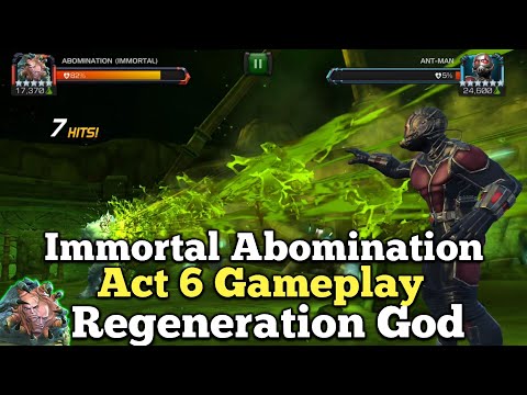 Immortal Abomination In Act 6! | Regeneration God! | Science Omega Red? | Marvel Contest Of Champion