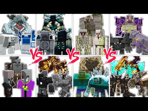 Can Any Boss Team Survive This Tournament? in Minecraft Mob Battle