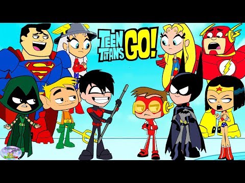 Teen Titans Go! vs. Superman Aquaman and friends! Cartoon Character Swap - SETC