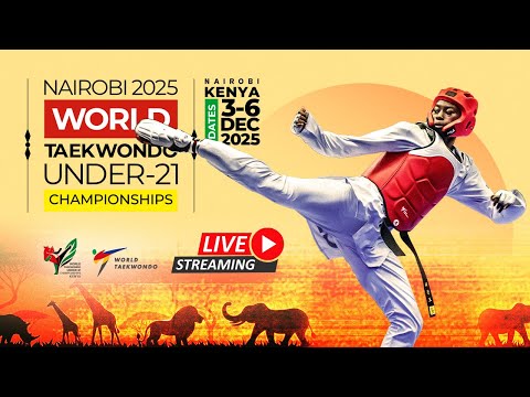 Day 1 Court 1 (W-49kg W+73kg M-58kg M+87kg) | Nairobi 2025 World Taekwondo Under 21 Championships