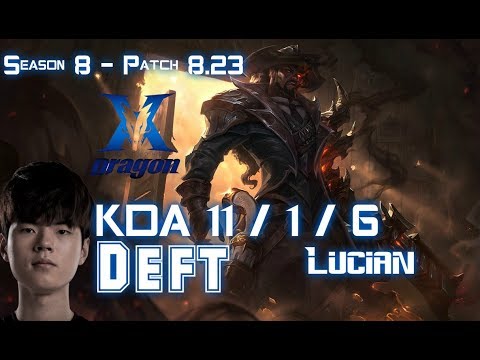 KZ Deft LUCIAN vs EZREAL ADC - Patch 8.23 KR Ranked