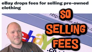 FREE Ebay fees for selling Clothing.... But not so fast