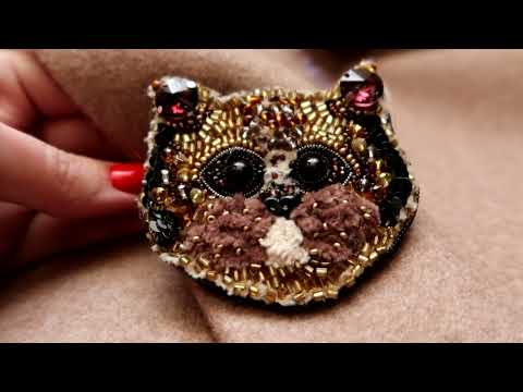 БРОШЬ КОТ ИЗ БИСЕРА СВОИМИ РУКАМИ || МК БРОШЬ ИЗ БИСЕРА || BROOCH CAT FROM BEADS WITH YOUR HANDS