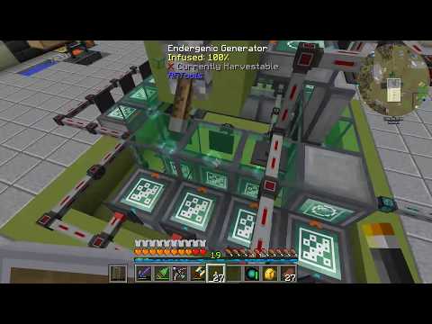 RFTools Endergenic Generator setup - 47-70kRF/tick!