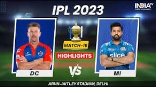 Delhi capitals vs Mumbai Indians highlights / DC VS MI HIGHLIGHTS/ ipl 2023 / #ipl2022 #ipl #cricket
