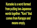 Did you know-What does Karaoke mean 