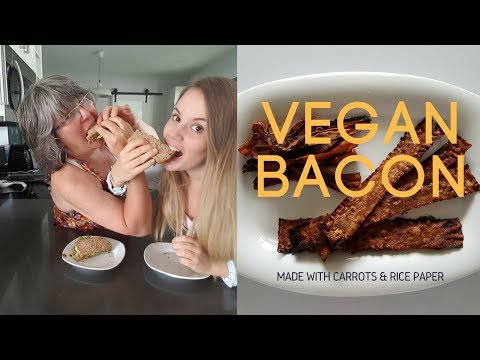 VEGAN BACON RECIPE - CARROT BACON VS RICE PAPER BACON!