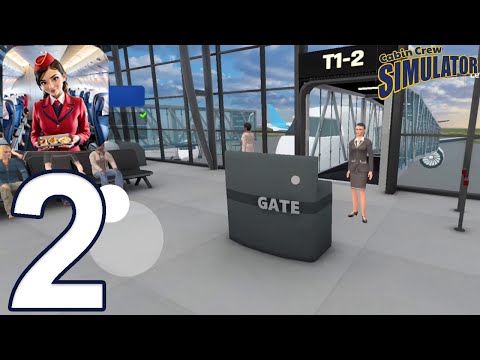 Cabin Crew Simulator - Gameplay Walkthrough Part 2 - Istanbul to Rome Flight (iOS, Android)