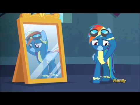 Rainbow Dash in her Wonderbolt uniform