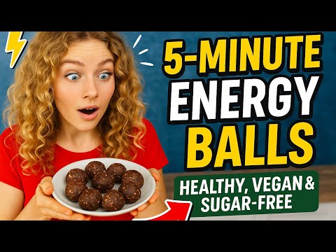 5-Minute Energy Balls | Healthy, Vegan & Sugar-Free Snack!