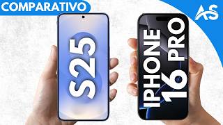 Samsung S25 vs iPhone 16 Pro - Comparativo