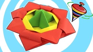 Spinning Top Toy Video Tutorial (Action Origami)