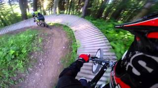 preview picture of video 'Sestola downhill DH mtb - first lap in pollege - 06/07/2014'