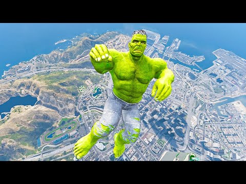 HULK Falling off Highest Building - GTA MODS
