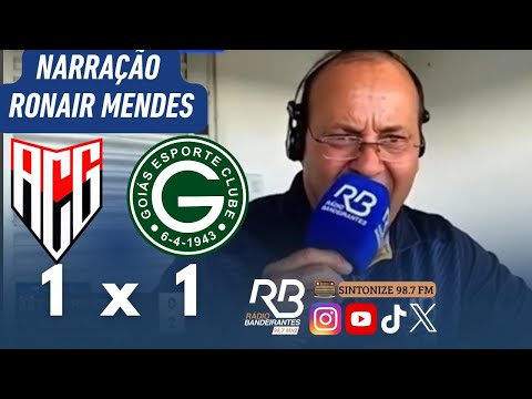 Ronair Mendes narrando os gols - Atlético Goianiense 1 x 1 Goiás | Campeonato Goiano 2026