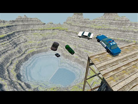 Car jumping in the quarry.BeamNG.Drive #3
