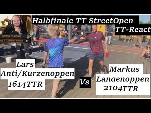 TT-React | Wenn der Gegner 500TTR weniger hat und 1:0 führt@tt-defender  Vs @larskriegeltischtennis
