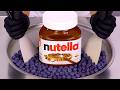 Nutella Blueberry Ice Cream Rolls ASMR